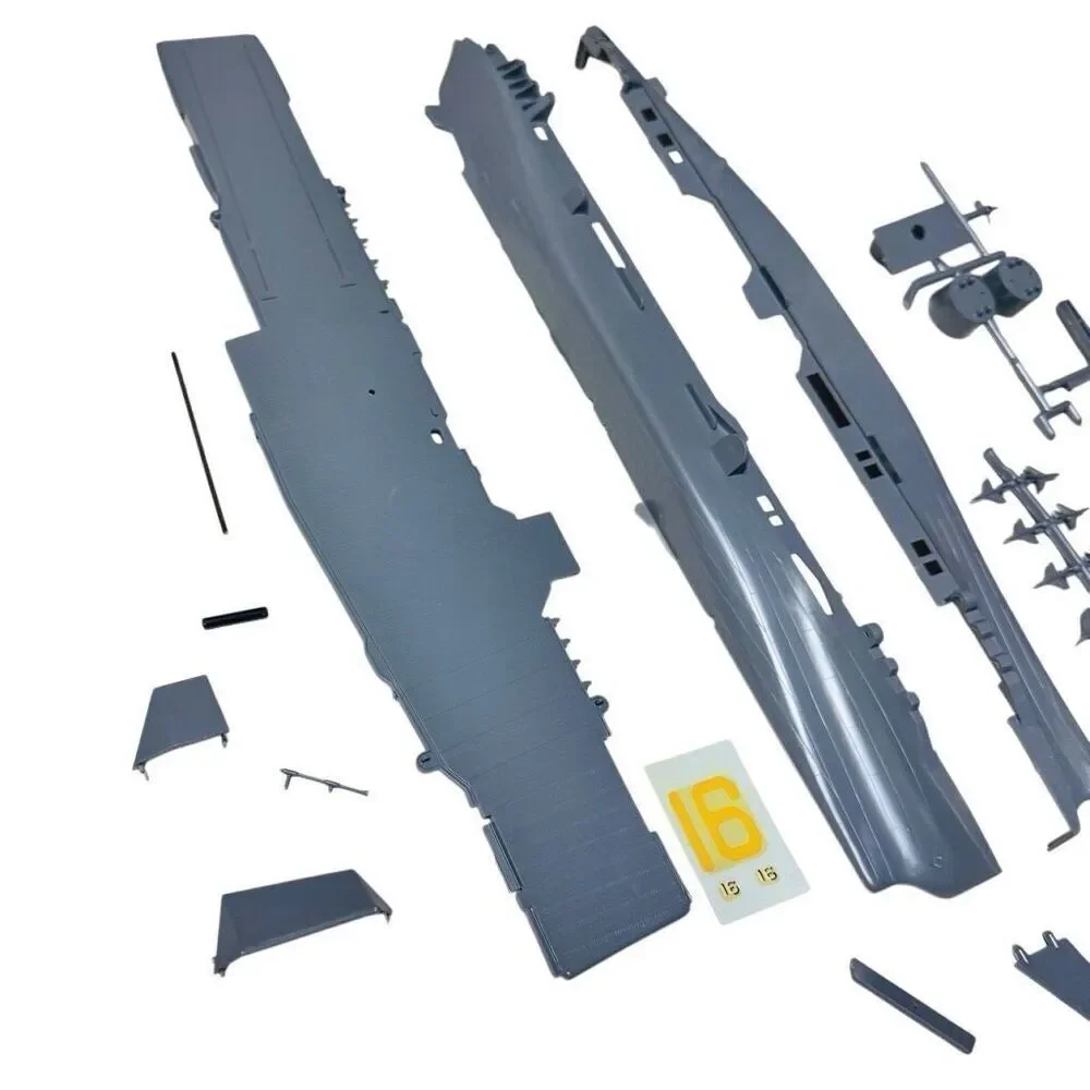 1968 Model Kit Motorized Lindberg Line USS Lexington Aircraft Carrier complete